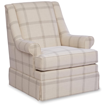 Skirted Swivel Chair